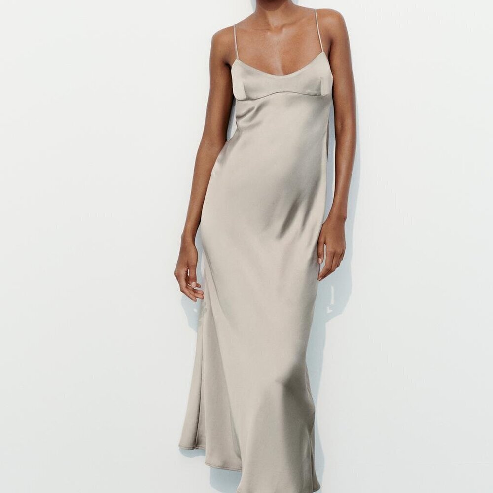ZARA WOMEN'S EVERYDAY MIDI DRESS SIZE S 2173/841/802